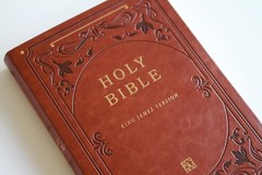 KJV Giant Print Thinline Bible – Durable Brown Cover, Ribbon Marker, 1408 Pages