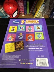 Chunky Board Books Disney Pixar Set of 9 Book Block 2010 Purple 2.75 in Toddlers