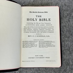 Oxford KJV Scofield Reference Bible 1945 Genuine Morocco Leather 173 With Box
