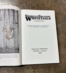 Georgia’s Greatest Whitetails By Duncan Dobie Signed & Inscribed! VG