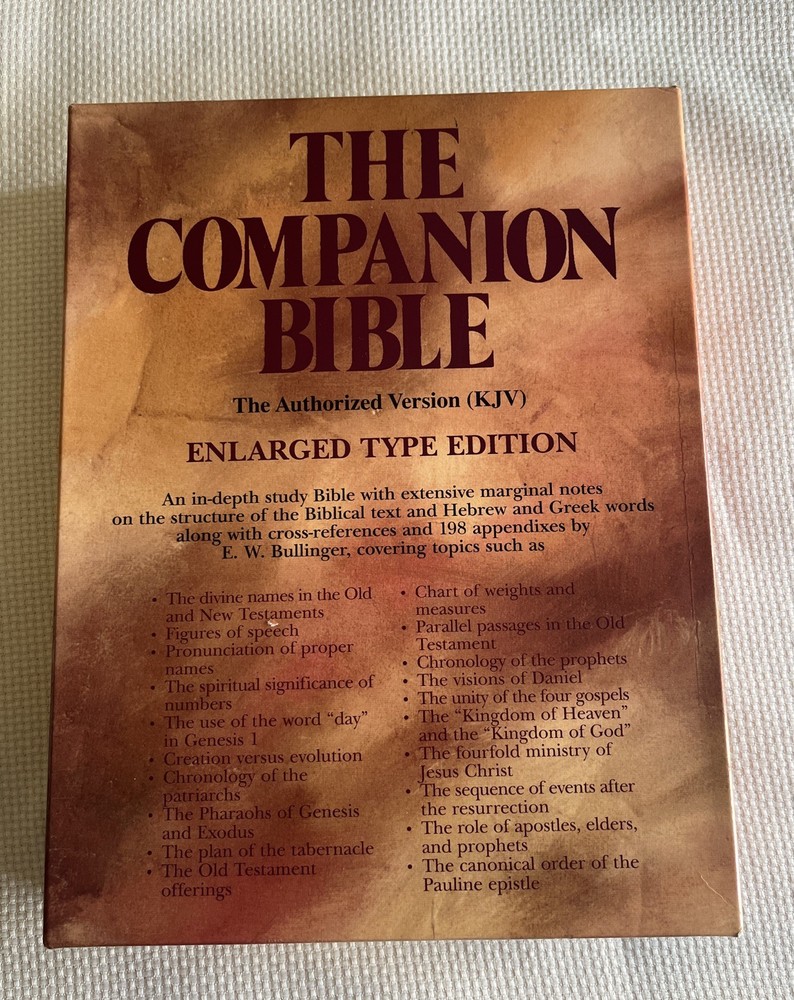 The Companion Bible: Enlarged Type Edition Bullinger, E. W. hardcover 1611