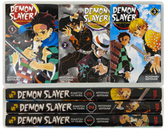 3 Books – Koyoharu Gotouge DEMON SLAYER (Kimetsu No Yaiba) 1 2 3 2018, Very Good