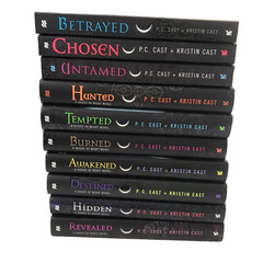 Lot 10 House of Night Vampire Book Series P.C. Cast #2 -11 (7 HC+3 PB) Very Good