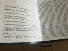 KJV Comfort Print Reference Giant Print Bible Black Bonded Leather Red Ltr 2016