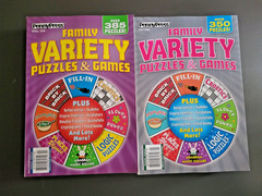 Lot of 2 Family Variety Puzzles & Games by Penny Press – Over 350 Puzzles Each!
