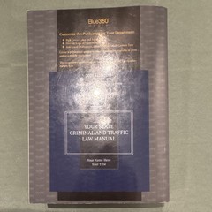 Blue360 Media Texas Criminal and Traffic Law Manual 2021-2022 Edition Paperback