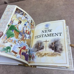 “First Bible Stories” Hardcover Children’s Book W/383 Gold Edge Pages