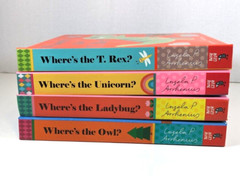 Lot of 4 Nosy Crow Board Books~Where’s Unicorn/T.Rex/Ladybag/Owl