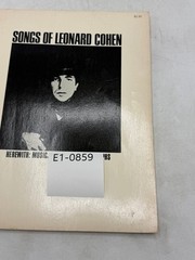 Songs of Leonard Cohen Sheet Music Words Photos 1969 Amsco Music Book