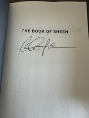 Charlie Sheen The Book of Sheen A Memoir Hardcover Signed Book 1st Edition Copy
