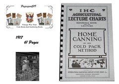 Home Canning By The Cold Pack Method 1917 (61 Pages)