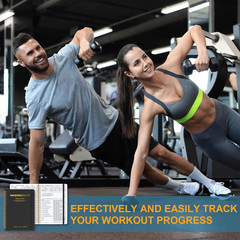 Undated Fitness Workout Journal for Men & Women, A5(8.5″ x 6.7″) Fitness Journal