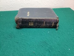 Vintage National Holy Bible Gold Seal Home Edition KJV Black Leatherbound