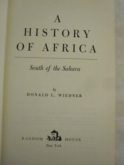 A History of Africa South of the Sahara, Hardcover 578 pages, 1962