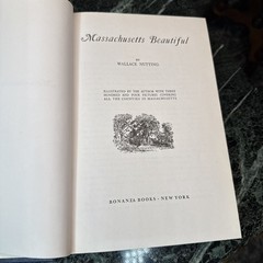 Vintage Massachusetts Beautiful Book Wallace Nutting 1923 Reprint 8th Edition