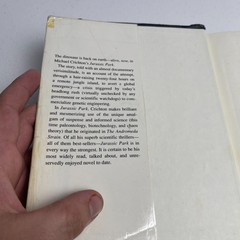 VTG Rare Jurassic Park – Michael Crichton HC 1990