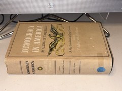 Vintage 1966 HC First Ed. Book DEMOCRACY in AMERICA by Alexis De Touecqville