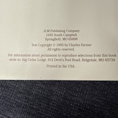 Devil’s Pool: A history of Big Cedar Lodge Softcover Book 1995 by Charlie Farmer
