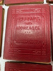 22 LITTLE LEATHER LIBRARY BOOKS 1920s Red Miniature LOT No Duplicates Literature