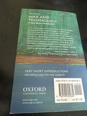 War and Technology : A Very Short Introduction by Alex Roland (2016, Paperback)