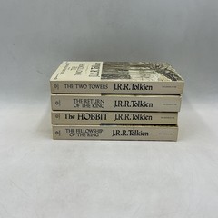 The Hobbit Lord Of The Rings J.R.R. Tolkien Box Set 1977 Ballantine Books Gold