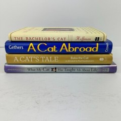 Lot of 4 Cat Books Multiple Titles/Authors Hardcover