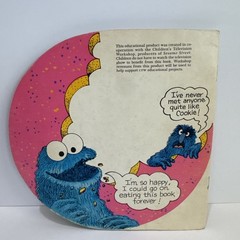 Vintage Sesame Street Cookie Monster Circle Book Golden Shape Book 1972 CTW