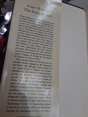 Roger SHATTUCK / THE INNOCENT EYE ON MODERN LITERATURE THE ARTS 1st Edition 1984