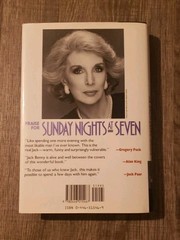 Sunday Nights At Seven The Jack Benny Story Signed By Joan Benny HC 1st Printing