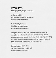 BYWAYS Signed by Roger Deakins – Photography Book – Cinematography