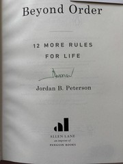 JORDAN B PETERSON SIGNED BEYOND ORDER 1ST HC BOOK 12 MORE RULES FOR LIFE JSA