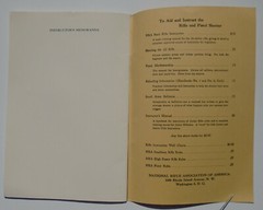 NRA Basic Rifle Instruction booklet 61 pages 1951 National Rifle Association