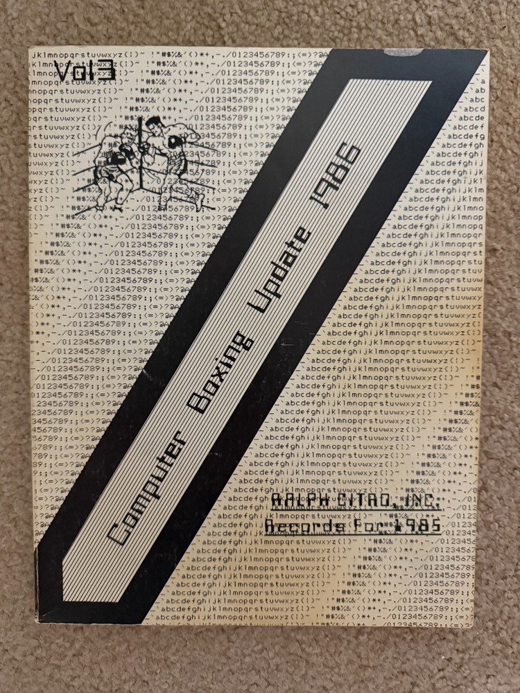 Computer Boxing Update 1986 vol 3 Ralph Citro, Inc