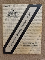 Computer Boxing Update 1986 vol 3 Ralph Citro, Inc