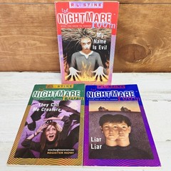 Lot Of 3 RL Stine The Nightmare Room 3 4 6 Liar They Call Me Creature Name Evil