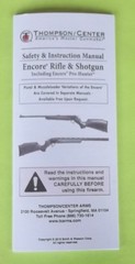 THOMPSON/CENTER ENCORE RIFLE & SHOTGUN INSTRUCTION MANUAL, DATED 2015, 36 PAGES