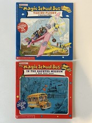 Lot of 9 Vintage Magic School Bus Books…5 Paperback…3 Hardcover…Extras…Stickers