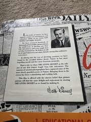 WALT DISNEY’S LIVING DESERT 1953 Press Release Special Campaign Book Rare