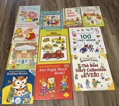 Richard Scarry lot 11 Books Mixed Lot Bedtime Stories And More