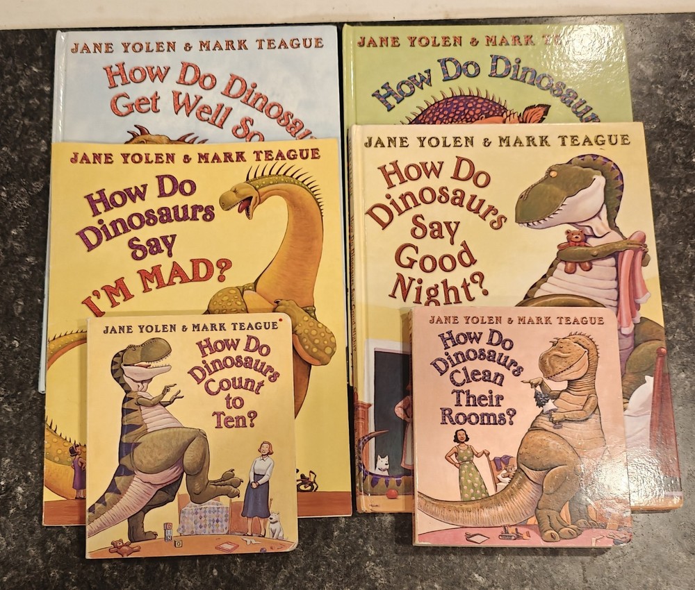 6 How Do Dinosaurs~Eat~Good Night~Count~Clean~Jane Yolen~Mark Teague
