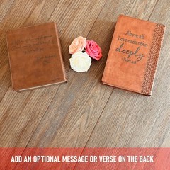 Personalized ESV Men’s Study Bible, Rooted in Christ Tree Design, Name Engraved