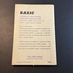 BASIC Computer Programming Sharpe Jacob Revised Edition Vintage 1971