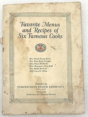Favorite Menus & Recies of Six Famous Cooks Book 1928 61 Pages