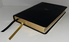 KJV, Paragraph Bible, Large Print 10-Pt, Black Leather-Soft, King James Version