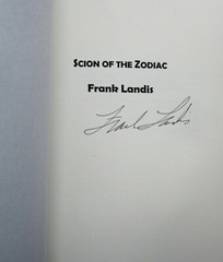 Scion of the Zodiac Frank Landis Trade PB 1st Smashwords (Signed)