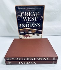 The Great West and Indians Two Volume Illustrated Set American Frontier History