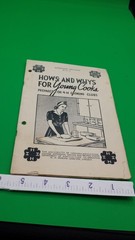 NEBRASKA 4H Hows and Whys for young cooks 45 pages RARE classic