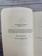 The Modern New Testament Translated from Original Aramaic First DeVorss Edition