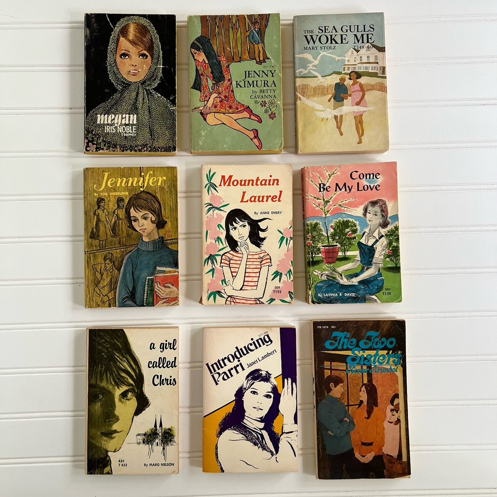 1960s Vintage Teen Romance Paperback Books Lot of 9 Young Adult Girls Fiction