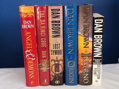 Lot of 5 Dan Brown Hardcovers (Robert Langdon Series) + 1 PB | SOME 1st EDITIONS